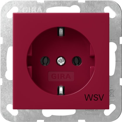GIRA - GGI4188108 SCHUKO IMPR.WSV SYSTEM 55 ROSSO