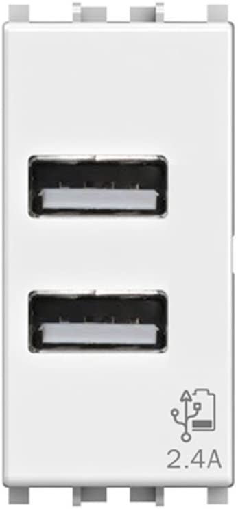 4 BOX SRL - 4BX4B.V19B.USB.24 USB 2.4 VIMAR ARKE BIANCA