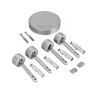 LINEA LIGHT (ILED) - ILDTR4109-5 SET FISSAG+ALIM.PARETE 150MM GRIGIO