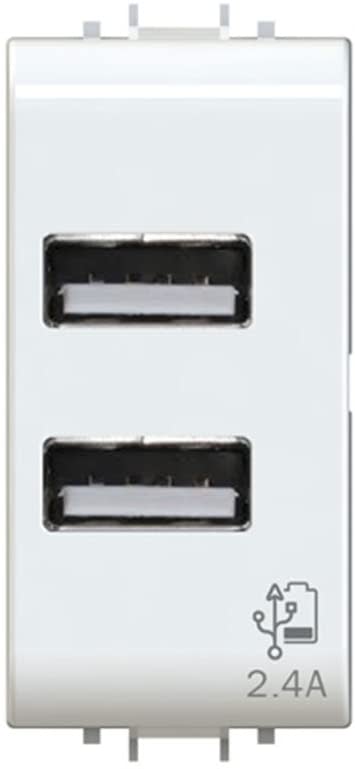 4 BOX SRL - 4BX4B.G10.USB.24 USB 2.4 GEWISS CHORUS BIANCA