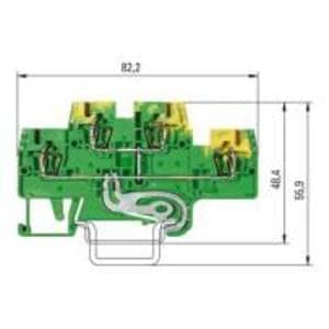 WIELAND ELECTRIC SRL - WIE56.703.8955.0 EARTH TERMINALWKFN 2,5 E/SL/35