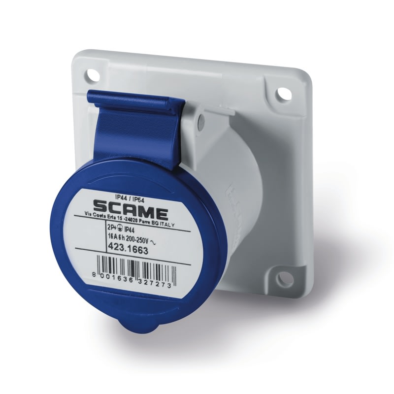 SCAME PARRE SPA - SCA423.1663 PRESA INCASSO 2P+T IP44/IP54 16A 6H