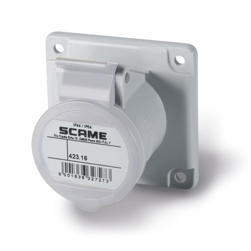 SCAME PARRE SPA - SCA423.16633 PRESA INCASSO 2P+T IP44/IP54 16A 12H