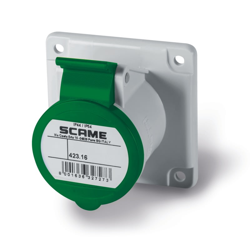 SCAME PARRE SPA - SCA423.16632 PRESA INCASSO 2P+T IP44/IP54 16A 2h >50V