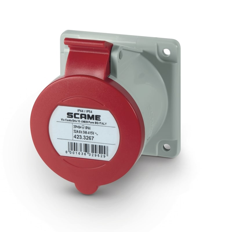 SCAME PARRE SPA - SCA423.3267 PRESA INCASSO 3P+N+T IP44/IP54 32A 6H