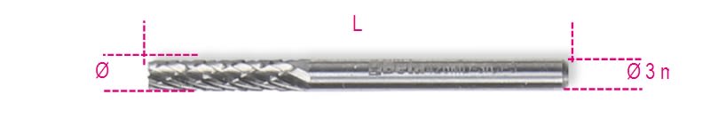 BM SPA - BMM004260332 Mini frese rotative in metallo duro