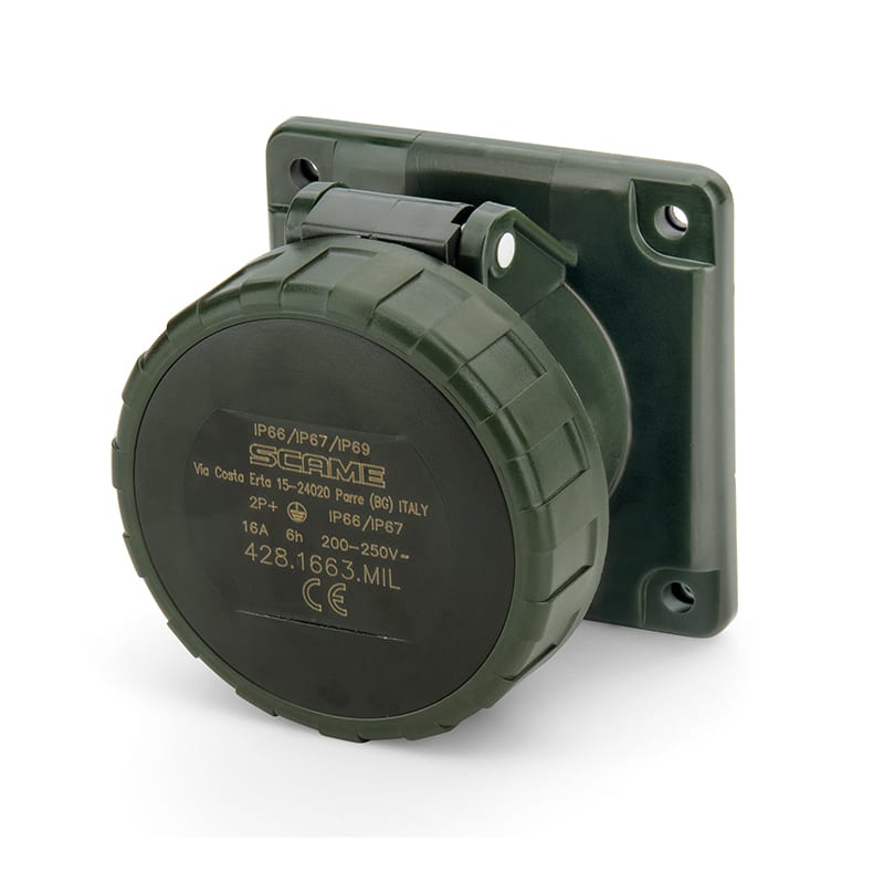 SCAME PARRE SPA - SCA428.6367.MIL PRESA INCASSO 63A 3P+N+T 6H 346-415V