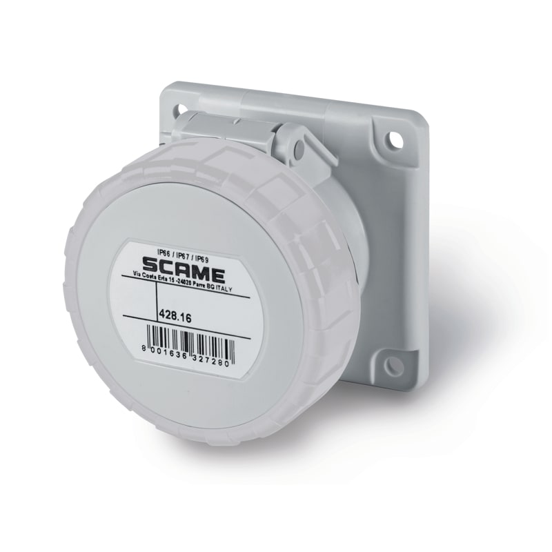 SCAME PARRE SPA - SCA428.16638 PRESA DA INCASSO IP66/IP67 2P+T 16A 8H