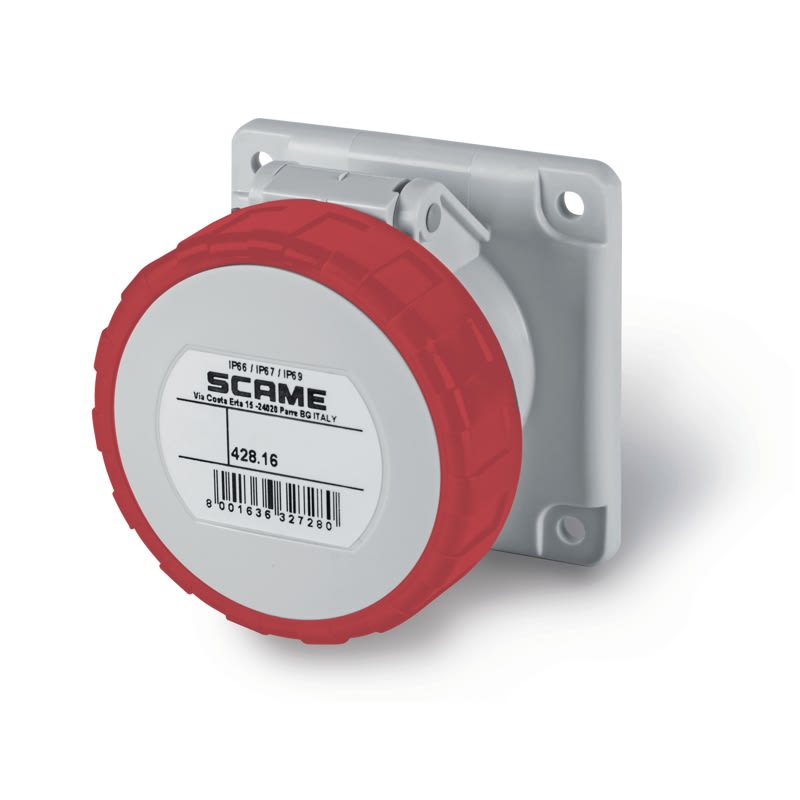 SCAME PARRE SPA - SCA428.1667 PRESA DA INCASSO IP66/IP67 3P+N+T 16A 6H