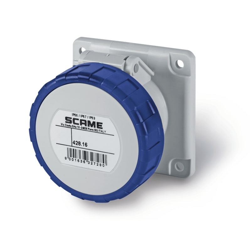 SCAME PARRE SPA - SCA428.1664/R PRESA DA INCASSO IP66/IP67 3P+T 16A 9H