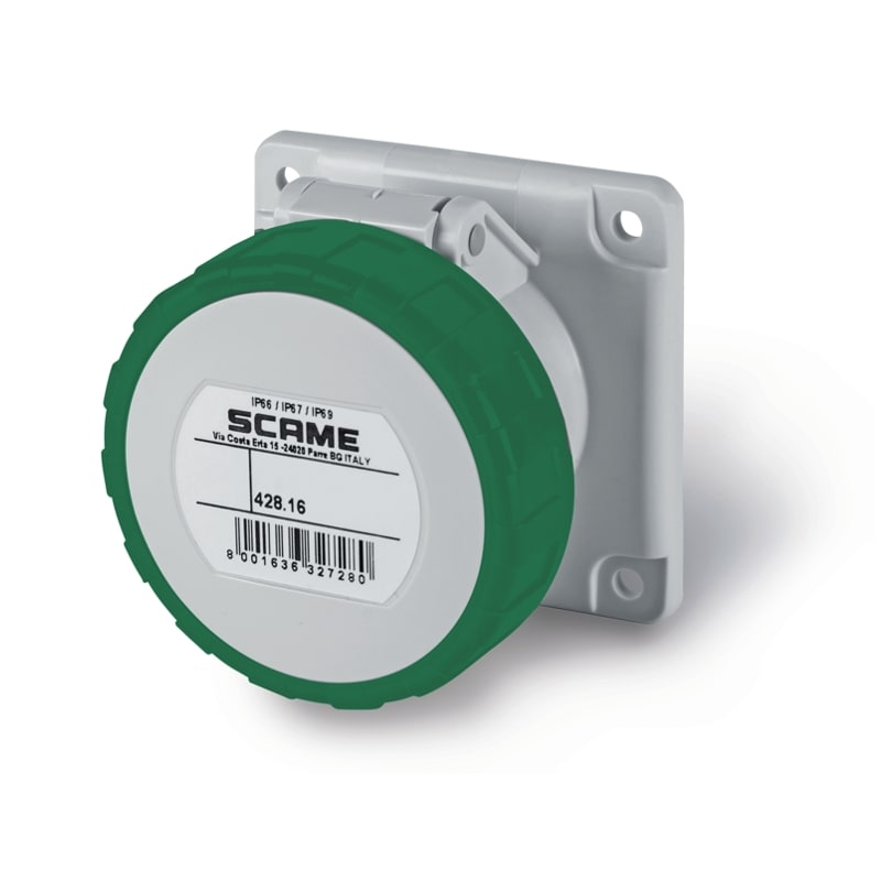 SCAME PARRE SPA - SCA428.16632 PRESA DA INCASSO IP66/IP67 2P+T 16A 2H