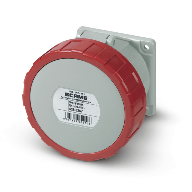 SCAME PARRE SPA - SCA428.3267 PRESA DA INCASSO IP66/IP67 3P+N+T 32A 6H