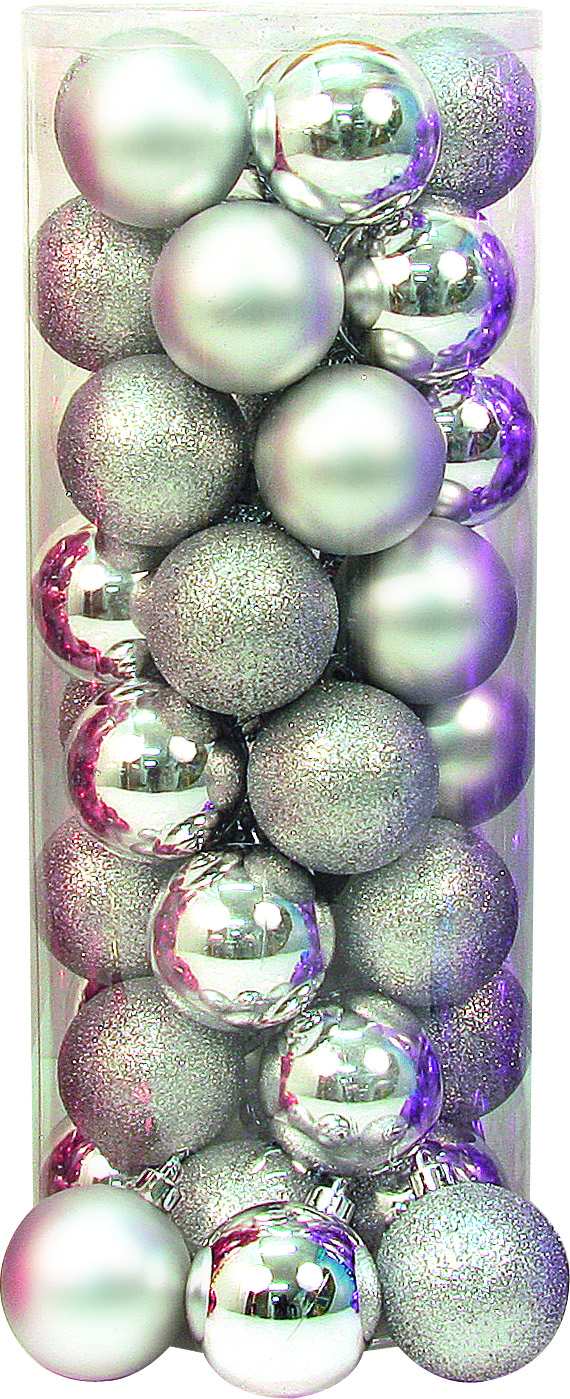 GIOCOPLAST NATALE SP - GCP43010972 CILINDRO 40 SFERE D.60 ARGENTO,