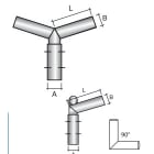 SEM - SEM4312 TESTA PALO 2 BRACCI ZINCATA