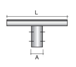 SEM - SEM4321 TRAVERSA LUNG. 100 CM. ZINCATA