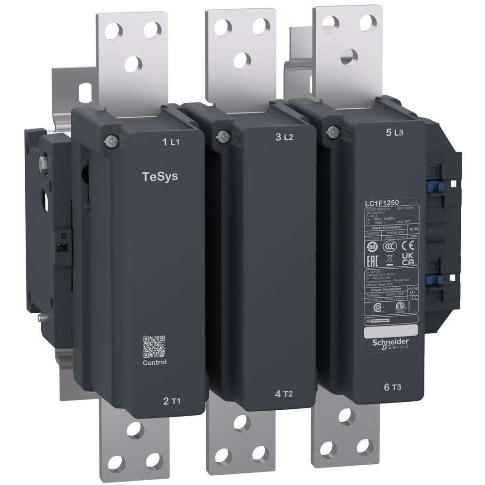 SCHNEIDER ELECTRIC - SNRLC1F1250M7 Contattore TeSys F - 3P (3 NA) - AC1 - <= 440 V 1260 A - 220 Vca