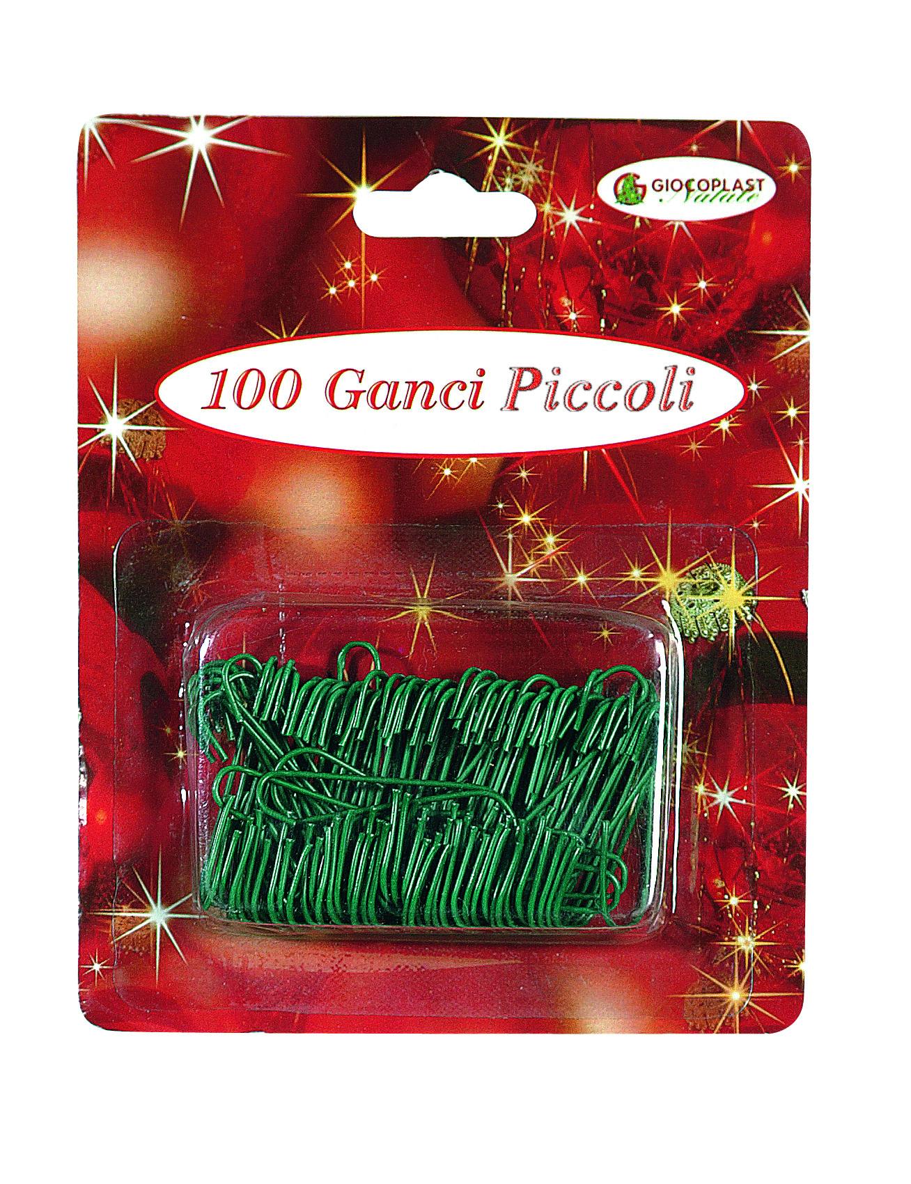 GIOCOPLAST NATALE SP - GCP43860449 100 GANCI IN METALLO PLASTICATO