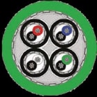 BREVETTI STEND. CAVO - BRC4400011 CAVOPUR4X(2X0,25C)SCHERM.