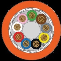 BREVETTI STEND. CAVO - BRC4400015 CABLE PUR 9X0,50 SCHERMATO