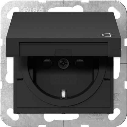 GIRA - GGI4414005 PRESA SCHUKO CC + SP SYSTEM 55 NERO O
