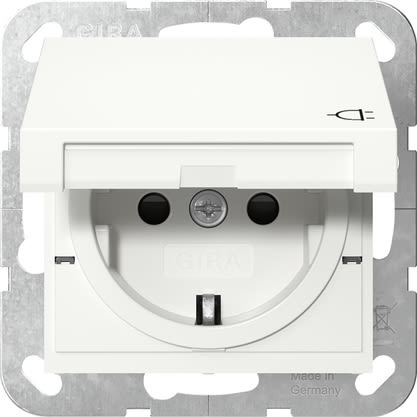 GIRA - GIR441403 PRESA SCHUKO CC + SP SYSTEM 55 BNC PURO