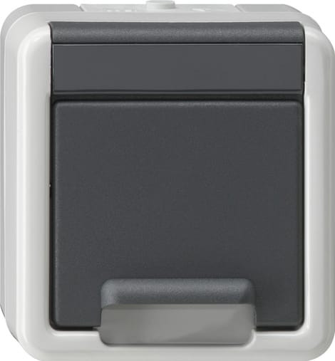 GIRA - GIR441430 SCHUKO CC + SP SOPRA INT. PROT.AC. GRIGI