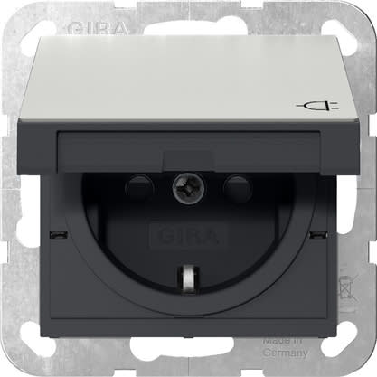 GIRA - GIR4414600 SCHUKO CC + SH SYSTEM 55 ACCIAIO INOX