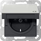 GIRA - GIR4414600 PRESA SCHUKO CC + SP SYSTEM 55 ACCIAIO I