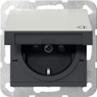 GIRA - GGI4414600 PRESA SCHUKO CC + SP SYSTEM 55 ACCIAIO I