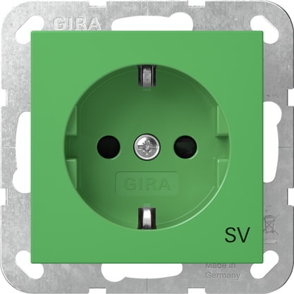 GIRA - GIR4453107 SCHUKO SP IMPR.SV SYSTEM 55 VERDE
