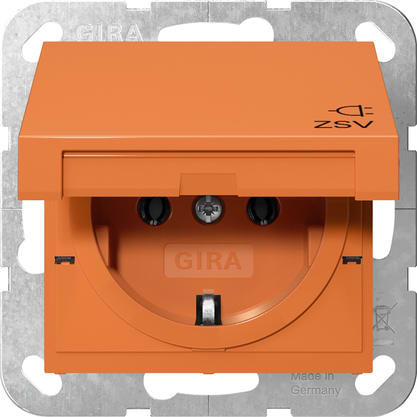 GIRA - GIR4454109 SCHUKO CC IMPR.ZSV SYSTEM 55 ARANCIO