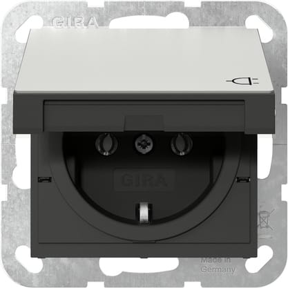 GIRA - GIR4454600 PRESA SCHUKO CC SYSTEM 55 ACCIAIO INOX