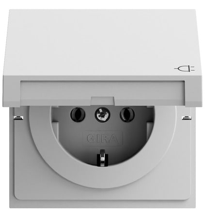 GIRA - GGI445476 PRESA SCHUKO CC SYSTEM 70 GRIGIO O(VERN.