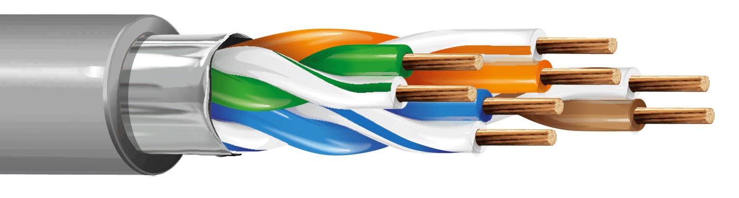 ITC INDUSTRIA TECNIC - ITC44F7YGRB500 4X2 AWG 24 FTP FLEX GRIGIO AF B.500 ECA