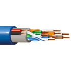 ITC INDUSTRIA TECNIC - ITC44U-5BHM100 4X2 AWG24 UTP 5E+2X0,50 LSZH BLU M.100 E