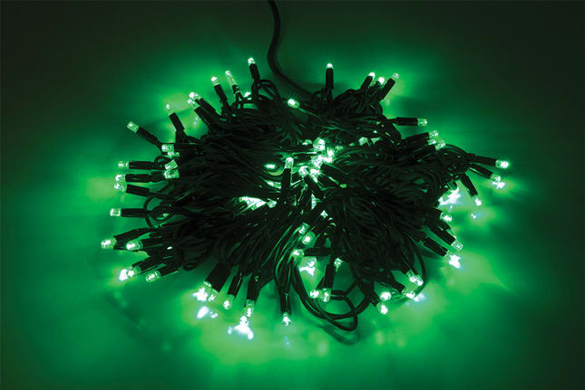 WIMEX - WIM4501241 STRINGA NERA 120LED VER FLASH