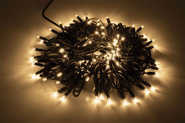 WIMEX - WIM4501233 STRINGA NERA 120LED WARM