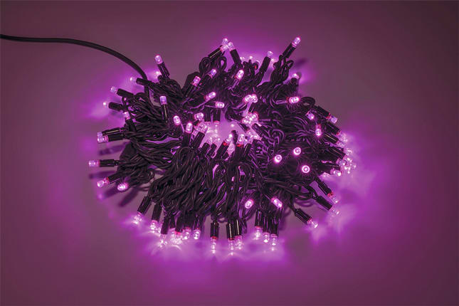 WIMEX - WIM4501377 STRINGA BIA 120LED PINK FLASH-