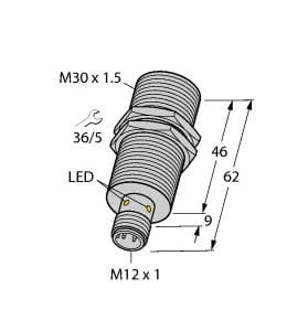 TURCK BANNER SRL - TUK46175 BI10-M30-AP6X-H1141