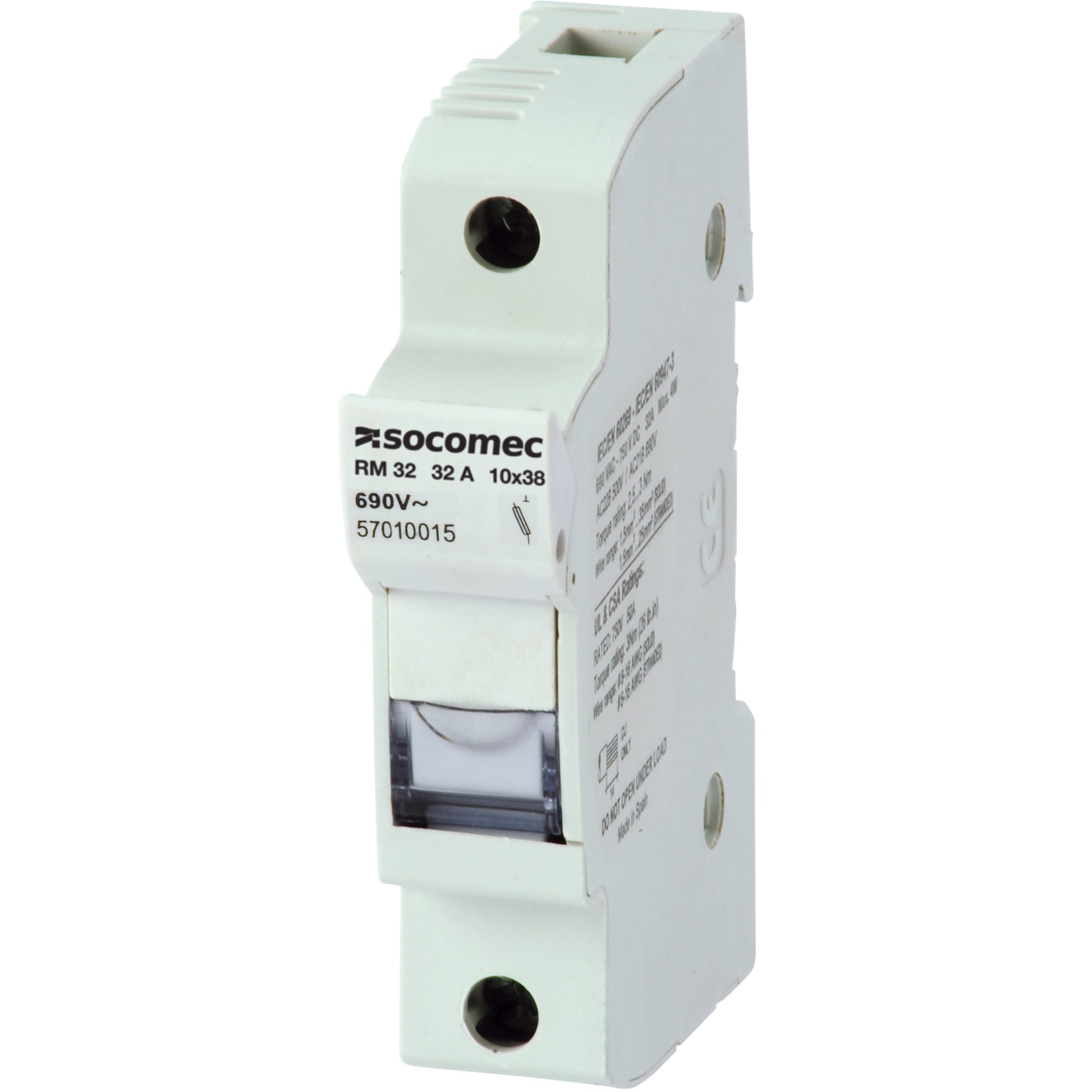 SOCOMEC - SOC57010018 RM - 32A - 10X38 - 3P - APPAR. SENZA SEG
