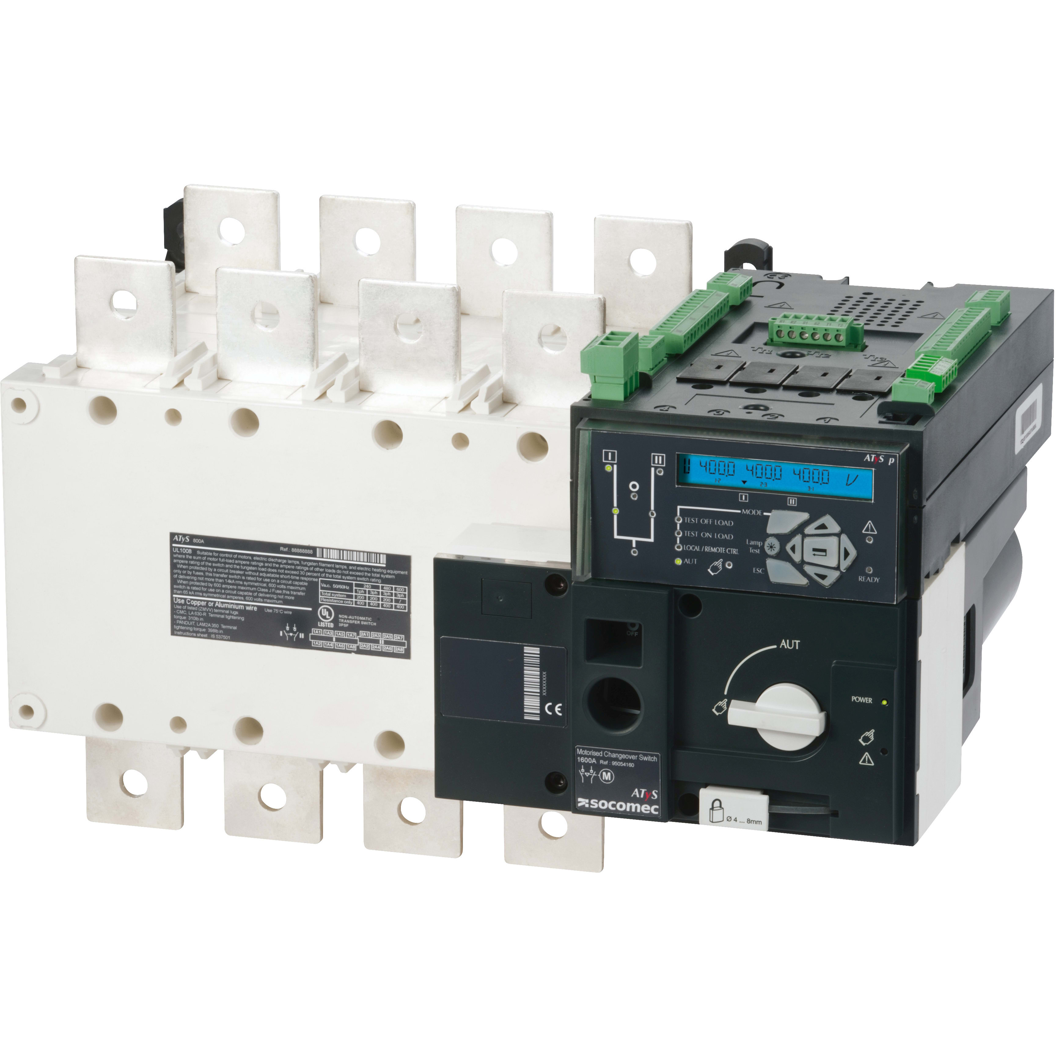 SOCOMEC - SOC95734050 ATYS P 4X500A - ALIM. 230 VAC