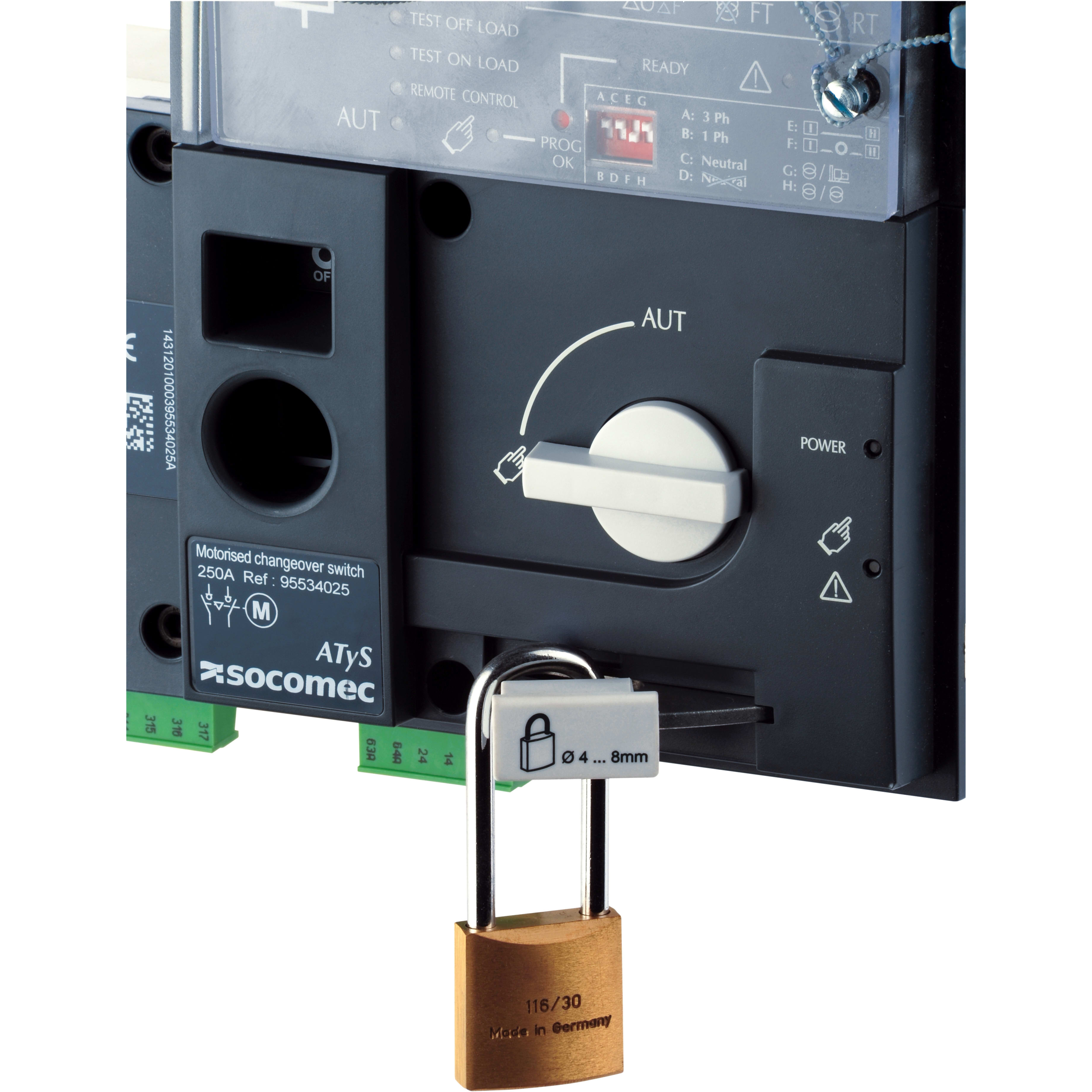 SOCOMEC - SOC95990003 DISCO DI BLOCCO 3 POS. 125-630A
