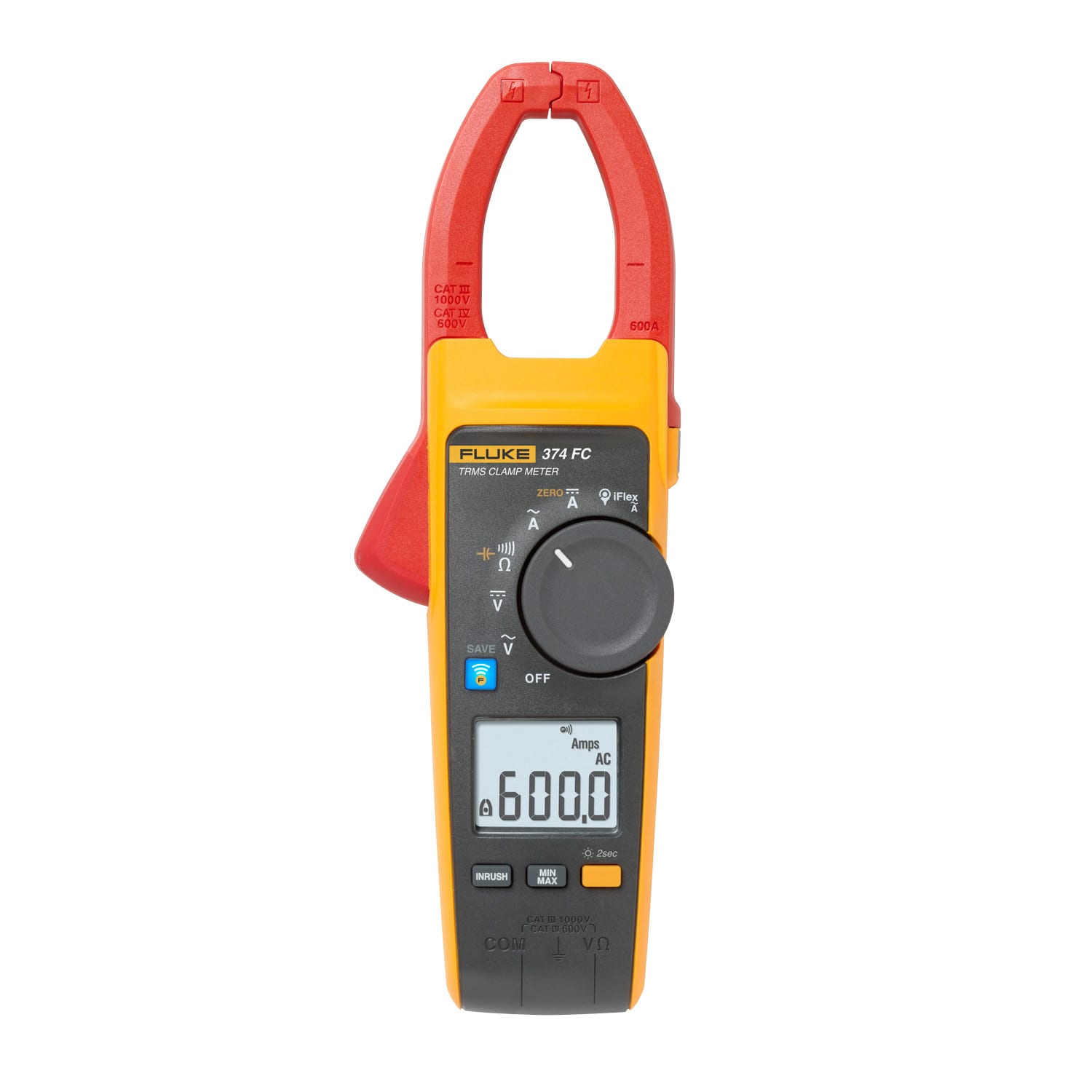 FLUKE ITALIA SRL - FLK4696001 374FC MULTIMETRO A PINZA 600A, 1000V AC/