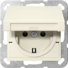 GIRA - GIR475401 SCHUKO CC + SH MRV SYSTEM 55 BIANCO CREM