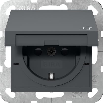 GIRA - GGI475428 SCHUKO CC + SP MRV SYSTEM 55 ANTRACITE