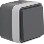 BERKER - BRK47633525 P.SCHUKO + COP.A PARETE W1 GRIGIO/GRIGIO