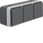 BERKER - BRK47733525 P.SCHUKO TRIPLA ORIZZ.CON CW1 GR./GR.