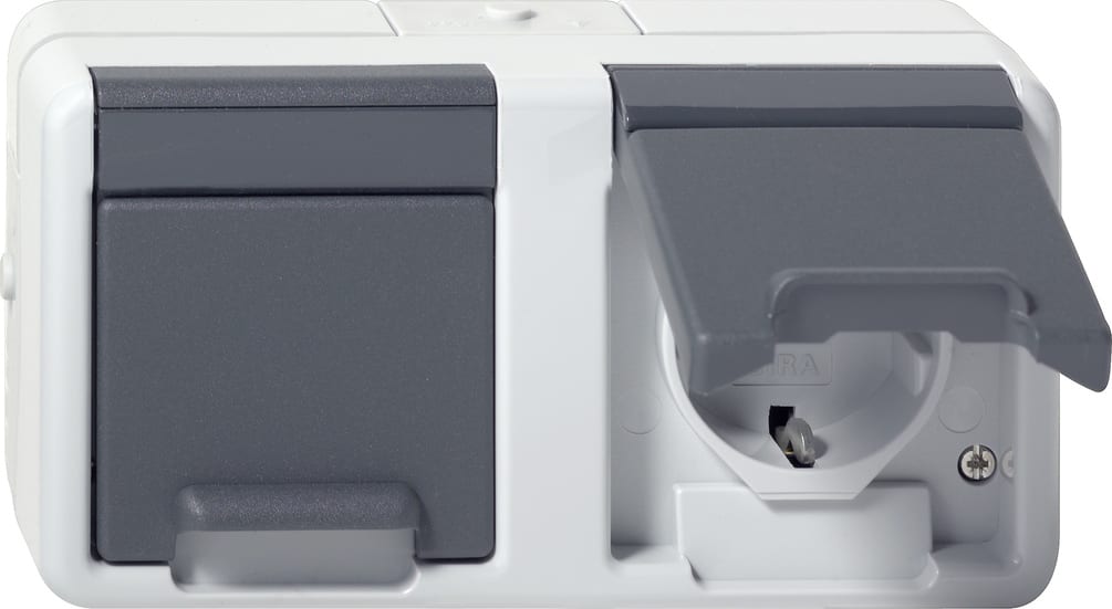 GIRA - GGI478130 SCHUKO DOPPIA ORIZ. CC SOPRA INT. PROT.A