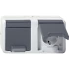 GIRA - GGI478130 SCHUKO DOPPIA ORIZ. CC SOPRA INT. PROT.A