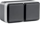 BERKER - BRK47843545 P.SCHUKO DOPP ORIZZ.+ COPERCH PAR W1 GR